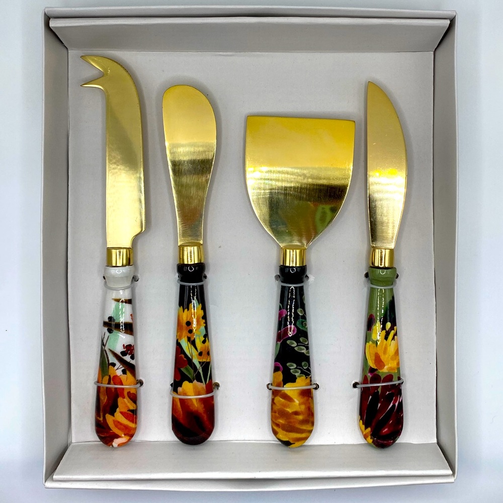 4 Piece Marigold Cheese Knives